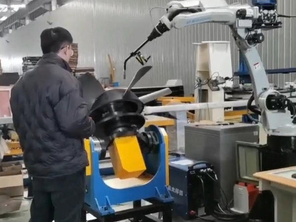 離心風(fēng)機(jī)葉輪自動化焊接工作站
